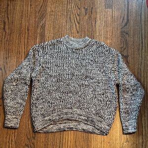 H&M Black and White chunky Knit Sweater super soft